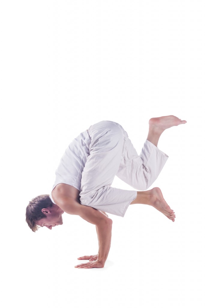 Yoga Pose OneLegged Crow Pose
