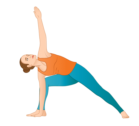 Pose of the week : Extended Side Angle Pose / Utthita Parsvakonasana -  Ekhart Yoga