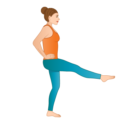 Yoga poses for concept balancing standing Vector Image