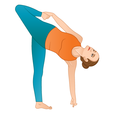 Parivrtta Ashta Chandrasana - Revolved Crescent Moon — YOGARU