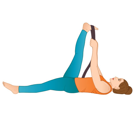 Revolved Reclined Big Toe Pose Parivrtta Supta Padangusthasana Supta  Padangusthasana C Supta Matsyendrasana Iii Jathara Parivrtti Belly Twist  With Legs Extended Stock Illustration - Download Image Now - iStock