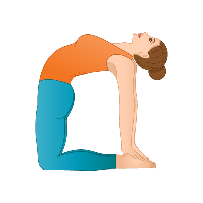 Half Camel Pose (Ardha Ustrasana) • Yoga Basics