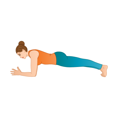 Plank Pose Variation Knee To Nose Elbows Flow Yoga (Phalakasana Variation  Knee To Nose Elbows Vinyasa) | Yoga Sequences, Benefits, Variations, and  Sanskrit Pronunciation | Tummee.com